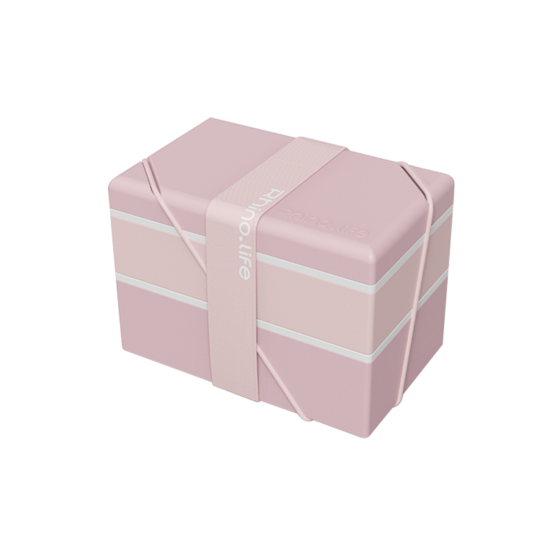 独角犀Rhino.life双层便当盒 柔樱粉