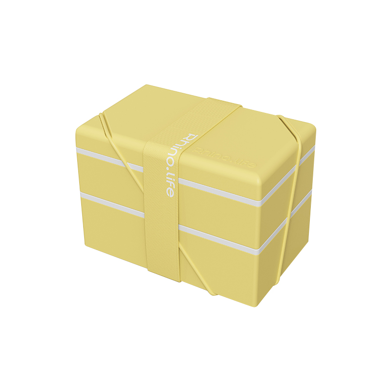 独角犀Rhino.life双层便当盒 果味黄