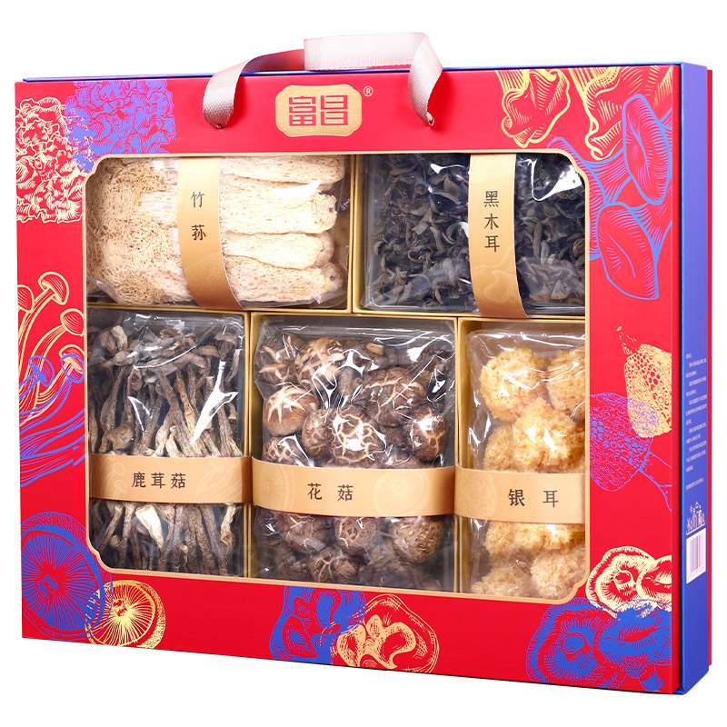 富昌菌品天下礼盒 拿铁色