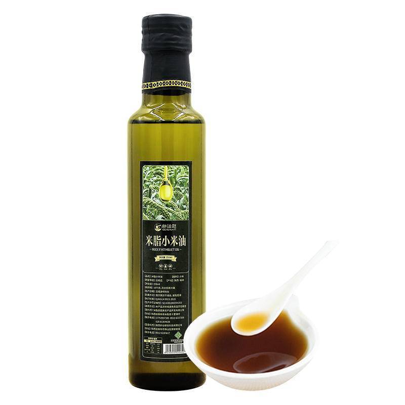 耕话题陕北米脂精榨凉拌热炒食用小米油250ml  