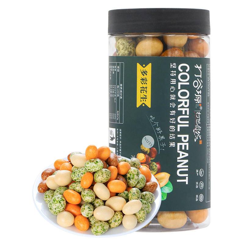 打谷塬干果鱼皮花生多彩花生240g  