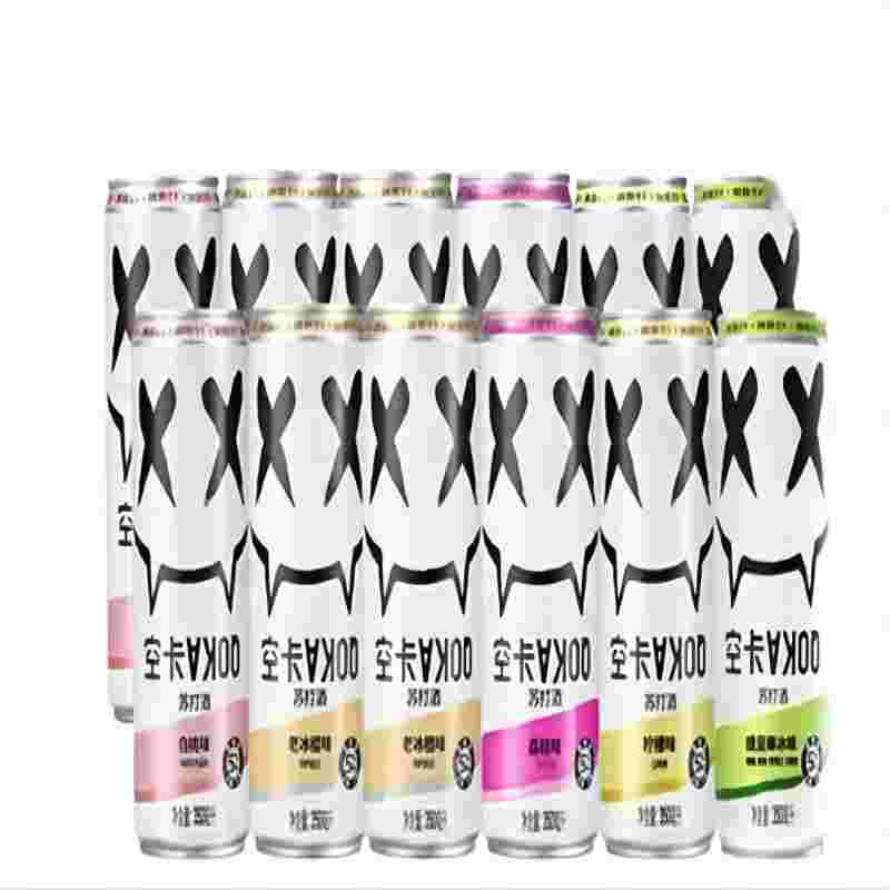 空卡5度苏打酒全家福12罐装 佳人粉