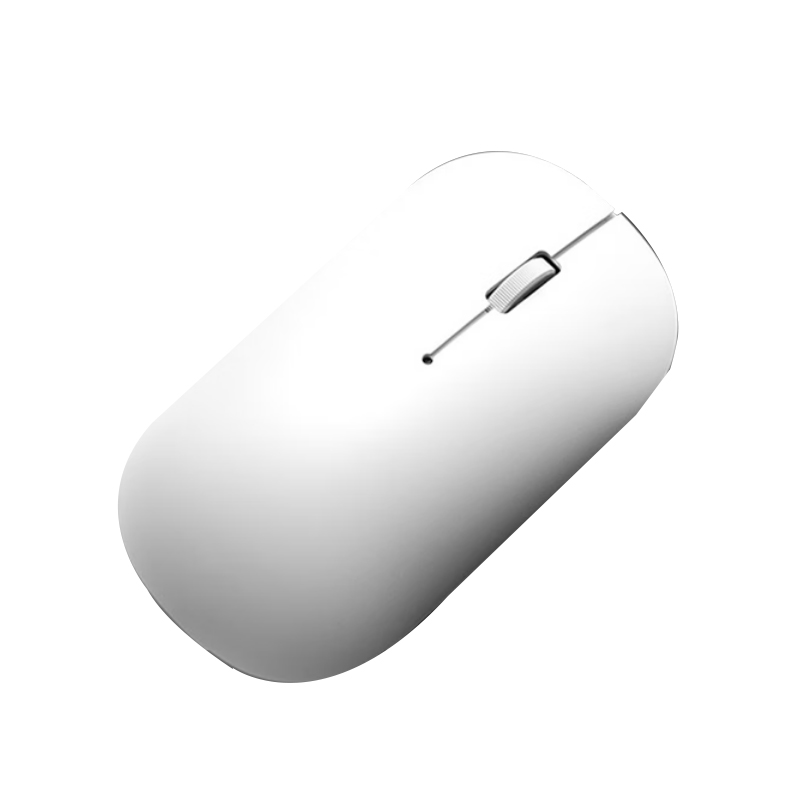 联想（Lenovo）无线鼠标轻音鼠标 Air Handle轻音无线鼠标 本白色