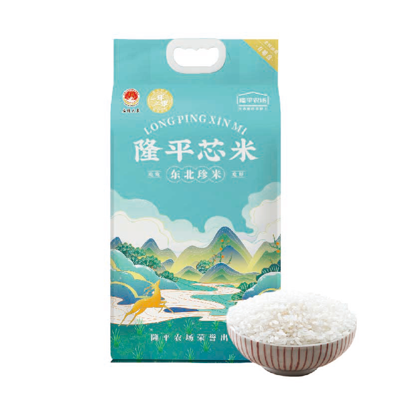 隆平芯米东北大米东北珍米2.5kg单位：袋 水蓝色