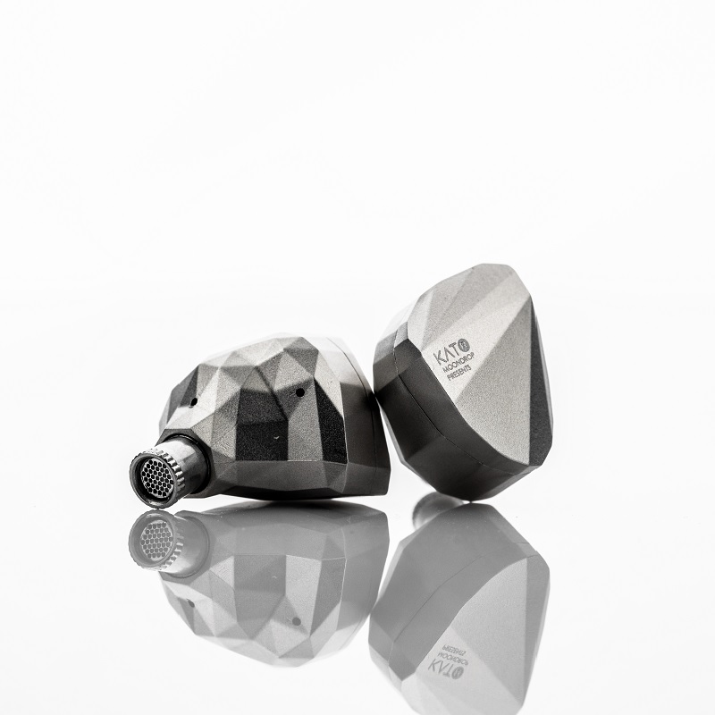 水月雨 KATO 旗舰单动圈有线耳机入耳式HIFI音乐耳机高解析可换线发烧女毒耳塞 亚光钢