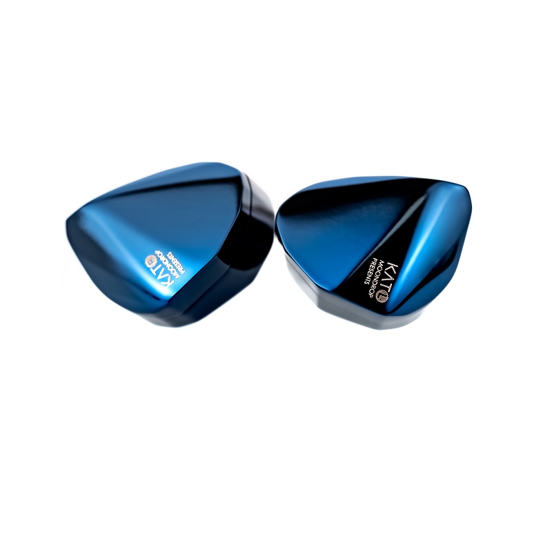 水月雨 KATO 旗舰单动圈有线耳机入耳式HIFI音乐耳机高解析可换线发烧女毒耳塞 深海蓝