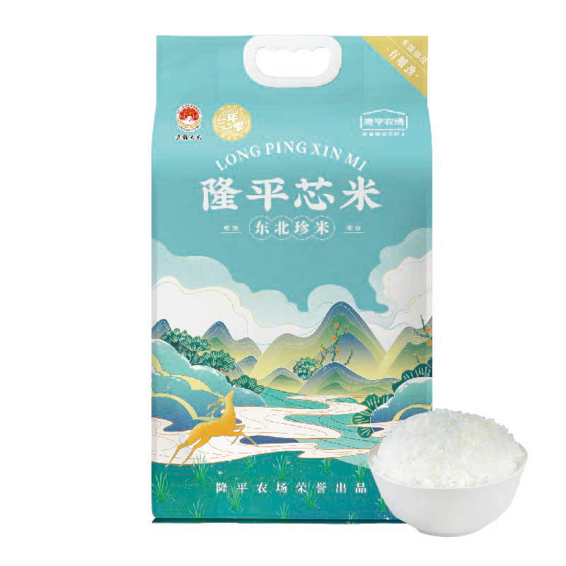隆平芯米东北大米东北珍米5kg单位：袋 天蓝色