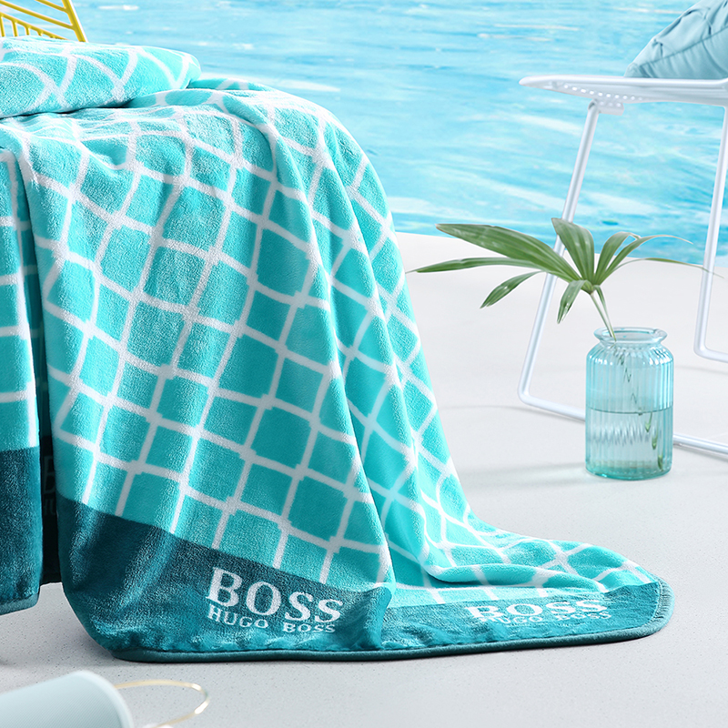 HUGO BOSS MASH丝柔毯HBMT-012-T 蓝绿