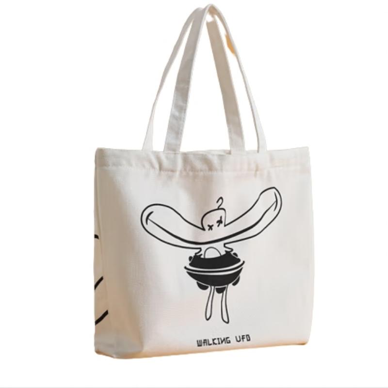 四万公里帆布包 手提袋42*35*8cm（不代发） 白色