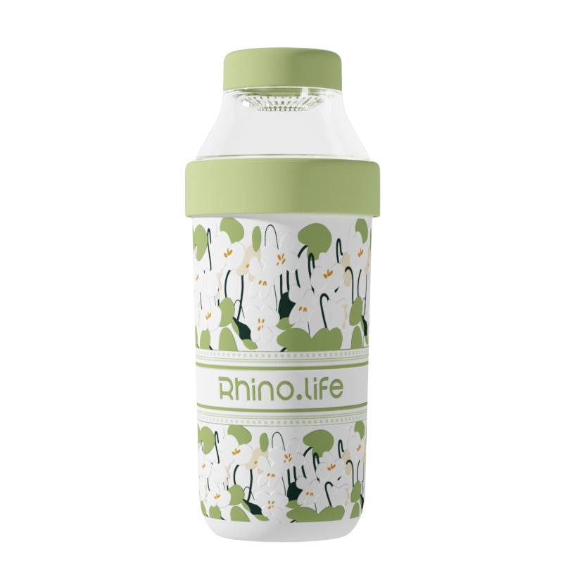 独角犀 Rhino.life  茶水分离杯-陶瓷内胆 浅荷绿