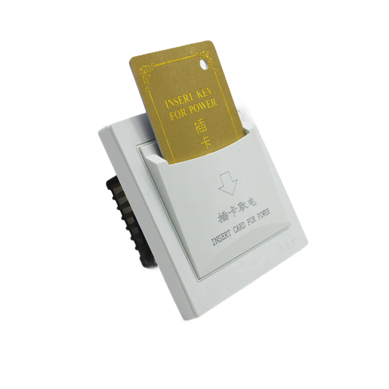 皮阿诺 宾馆插卡取电 40A开关面板 取电开关插座面板带延时酒店宾馆 雅白色/1个 白色