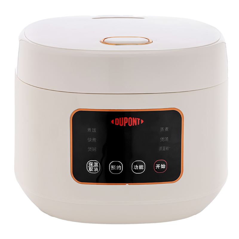 杜邦DUPONT智能电饭煲3L白色 智能预约煮饭煲汤煮粥一煲多用PFB-KY0530（台） 本白色