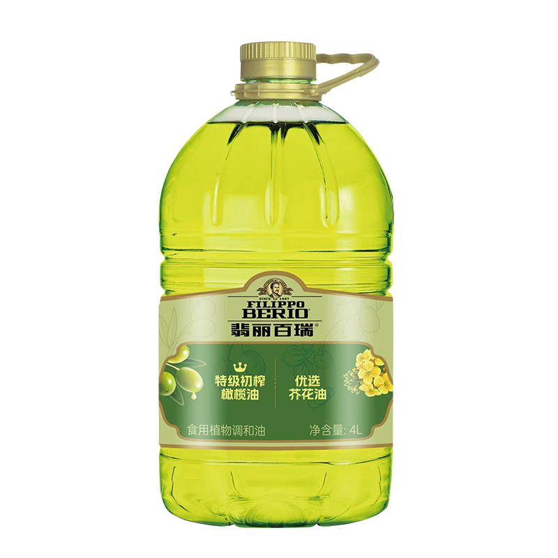 翡丽百瑞 橄榄芥花调和油4L（1%橄榄）（单位：瓶 ） 绿色