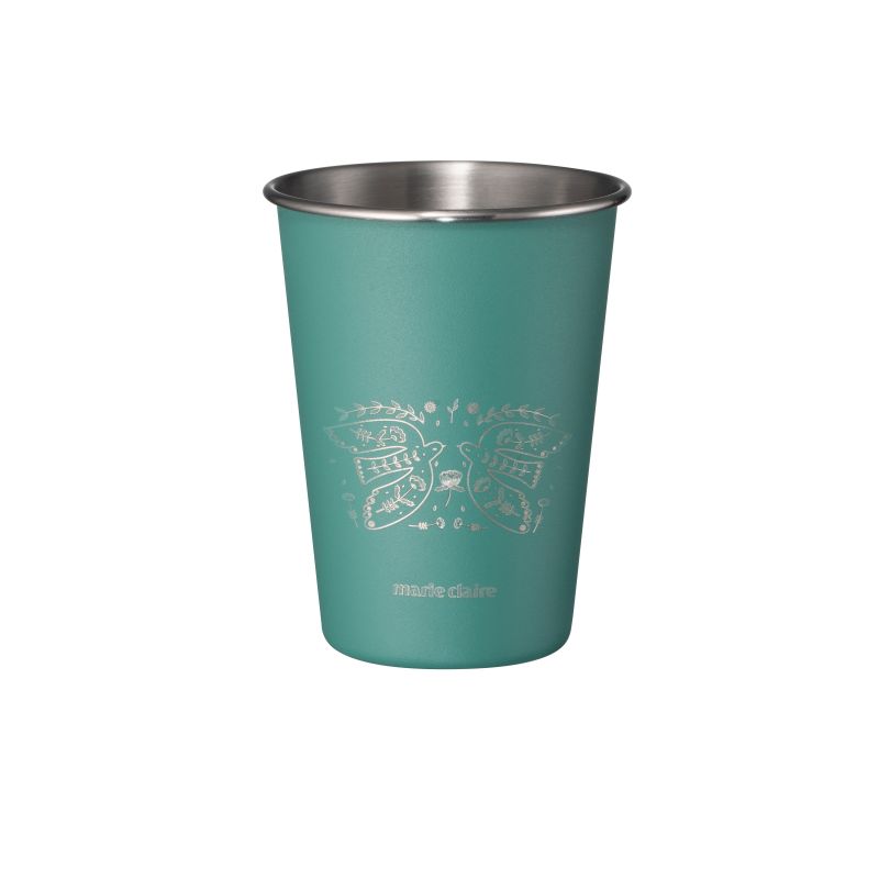 marie claire（嘉人）水杯套装350ml （墨玉绿，浅绯红两只装）MCCP002