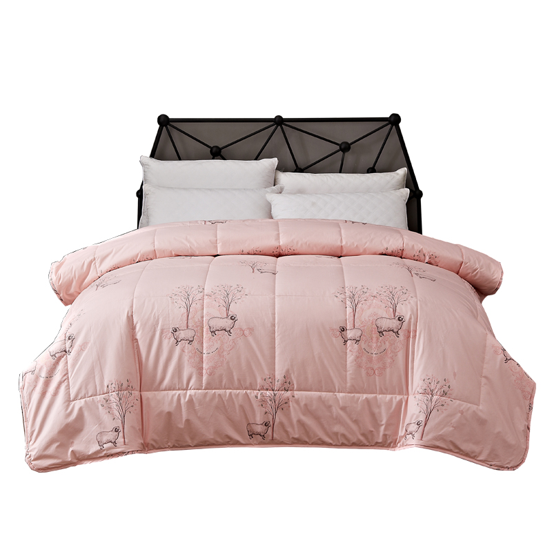 恒源祥 TGB1032祥锦豪华羊毛被200*230cm 粉色 200*230cm