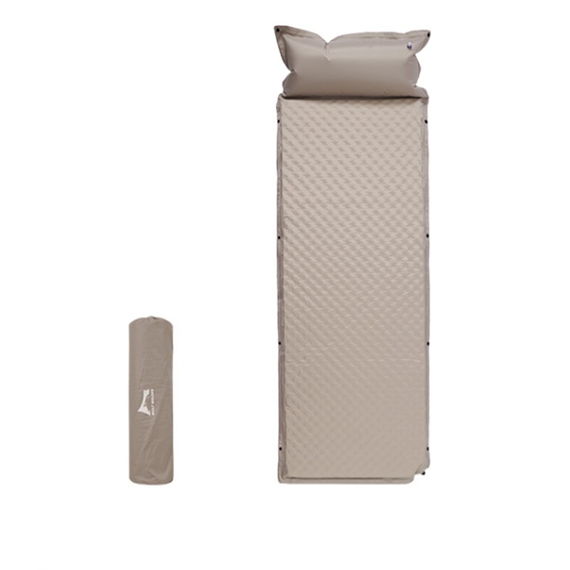 狼行者自动充气垫卡其拼红-单人 5cmLXZ-80010 自然色