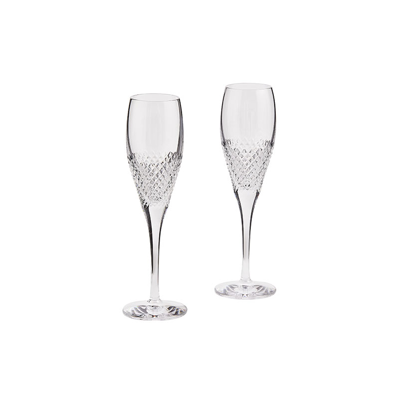 WEDGWOOD威基伍德Vera Wang王薇薇 晶钻水晶玻璃香槟杯对杯1065058（单位;：套） 水晶玻璃