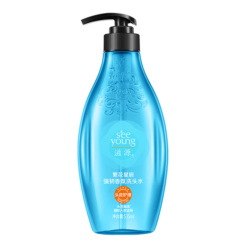 滋源（seeyoung） 强韧香氛 535ml 洗发水 蓝色（单位：瓶）