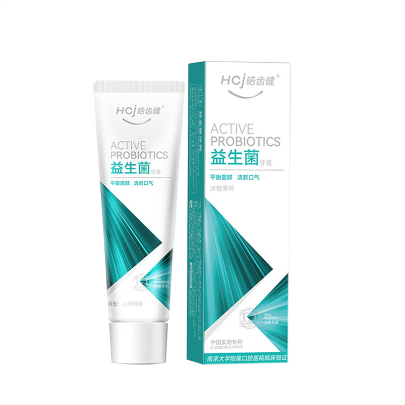 皓齿健（HOSJAM） 全效护理牙膏120g/盒 益生菌1盒（单位：盒） 白色