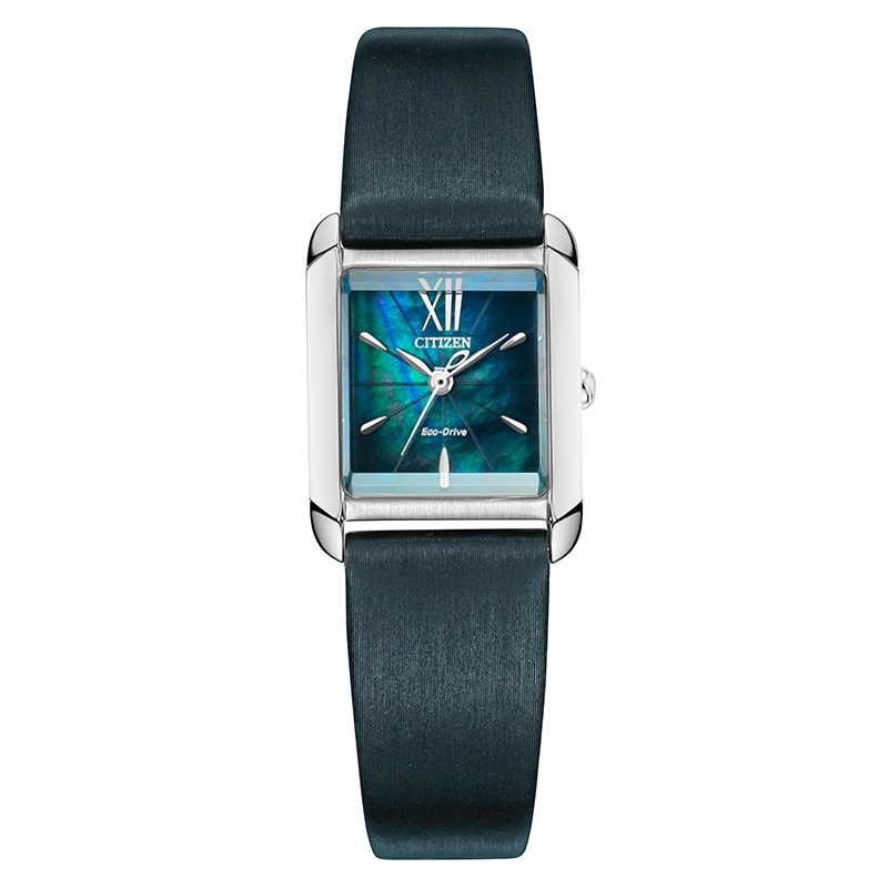 Citizen西铁城 光动能手表&ldquo;蓝梦&rdquo;天然贝母盘时尚商务休闲女表 EW5550-16N 珠光贝母