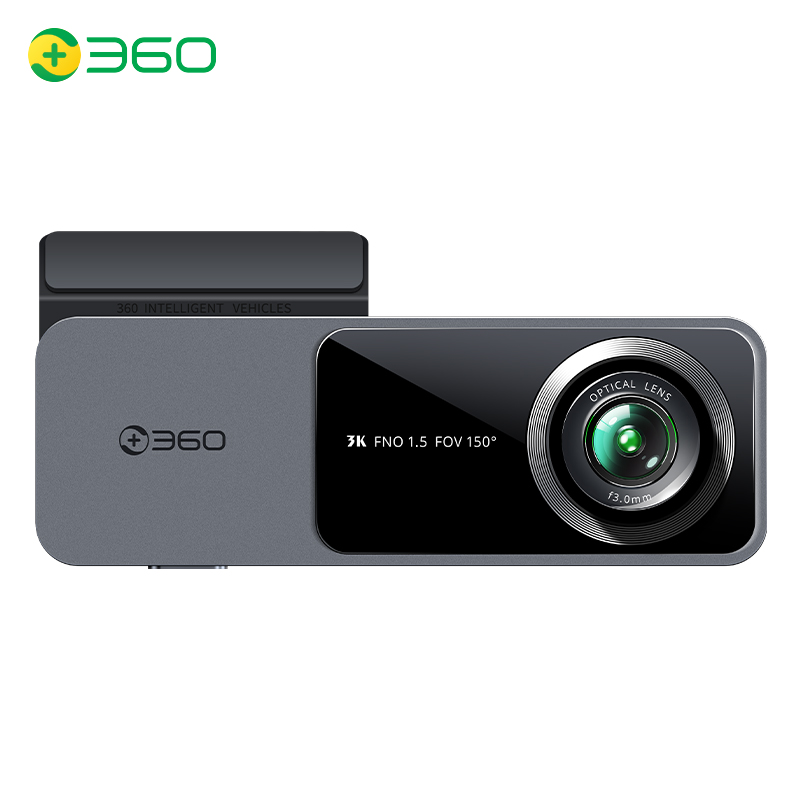 360行车记录仪K580高清夜视1620P无线WiFi蓝牙停车监控2023新款 黑色