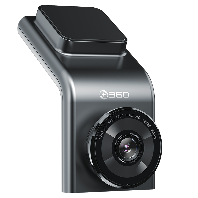 360行车记录仪G300pro 1296p高清微光夜视WiFi无线电子狗停车监控 黑色