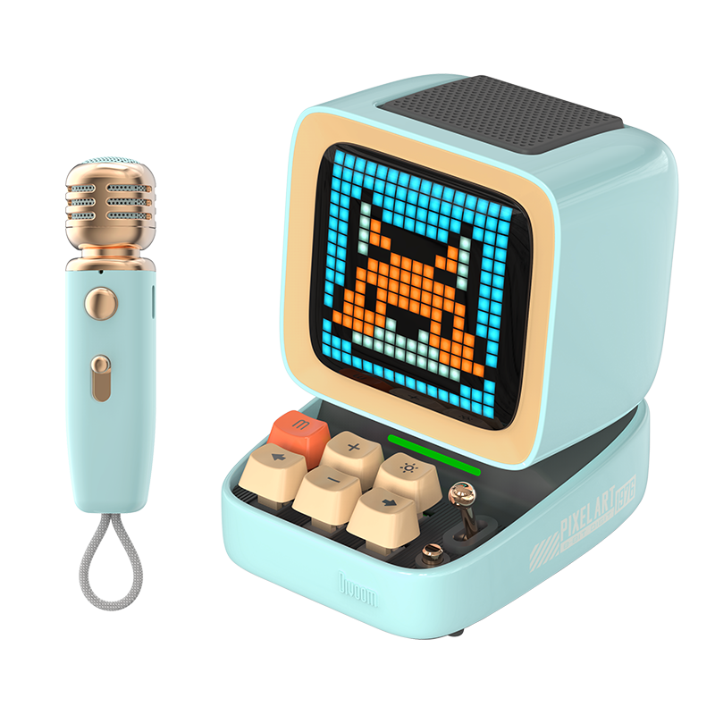 点音Divoom像素K歌蓝牙音箱Divoomic 蓝色