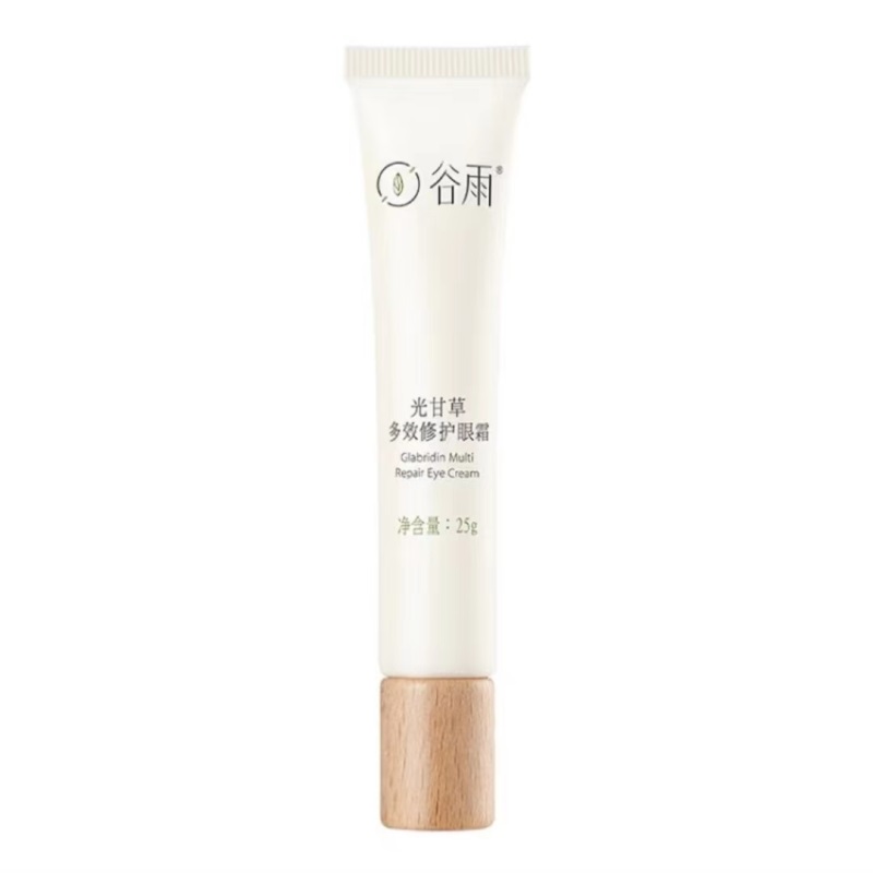 谷雨光果甘草多效修护眼霜 25g 本白色