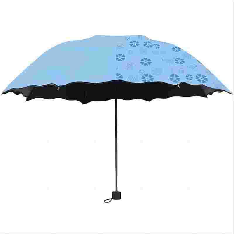 甠焓 QH-SZD230200 遇水花开黑胶晴雨伞 8骨