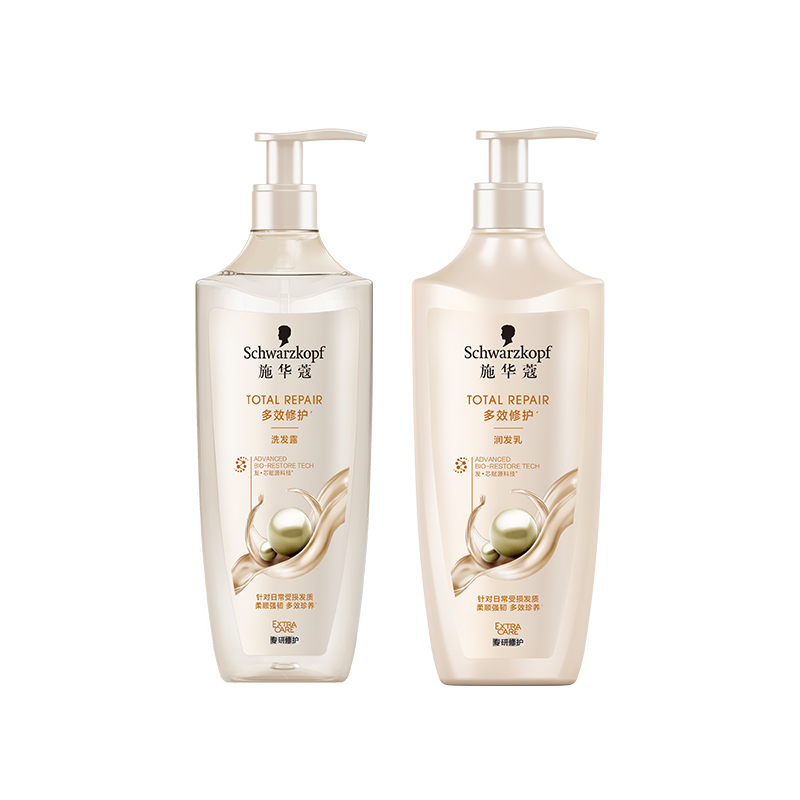 施华蔻多效修护洗发露400ml+施华蔻多效修护润发乳400ml 鹅仔黄