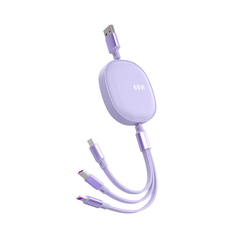 海帝星66W超级快充轻圆三合一 烟熏紫