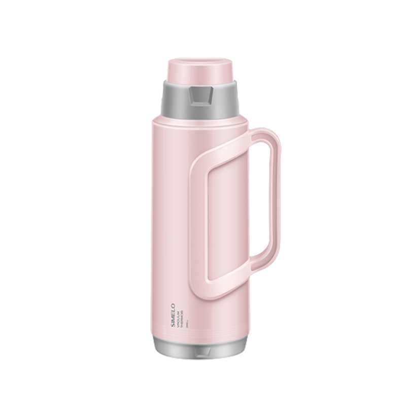 SIMELO印象京都玻璃内胆明月保温瓶2.0L（单位：个） 优雅粉