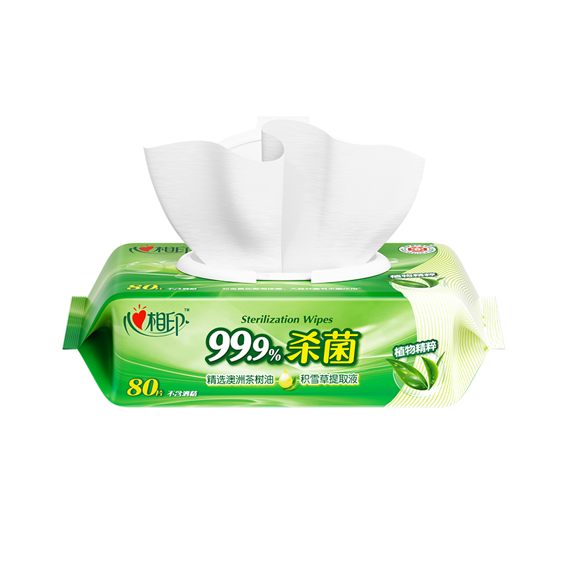 心相印卫生系列80片装湿巾XCA080（单位：包）（新老包装随机发货） 松石绿
