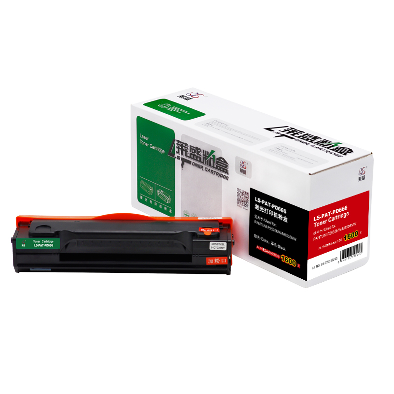 莱盛 LS-PAT-PD666 激光打印机粉盒 黑色 全新 有芯片 1.6K 12支/箱 黑色