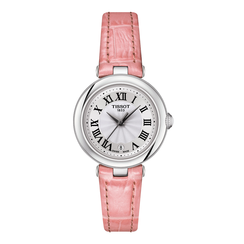 天梭（TISSOT）瑞士手表 小美人系列腕表 微光粉石英女表T126.010.16.013.01 粉色