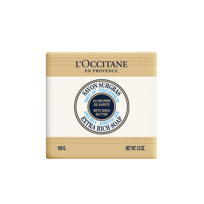 欧舒丹乳木果牛奶味洁肤皂100g  