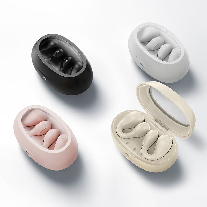 爱国者（aigo）TWS蓝牙耳机 非骨传导耳夹开放式无线不入耳 运动跑步骑行通话耳机 TJ170 黑色