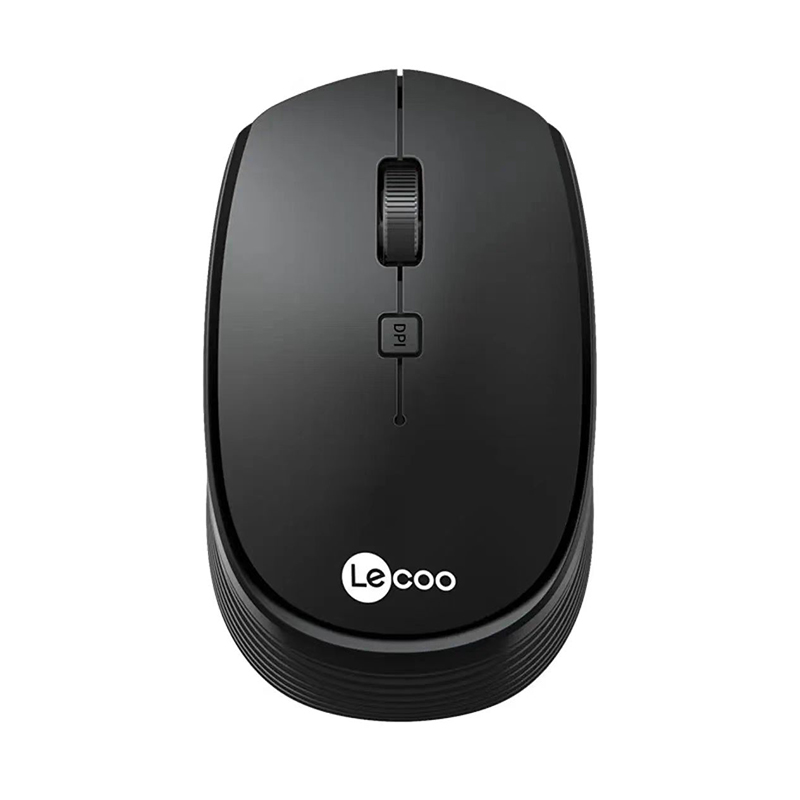Lecoo 鼠标 无线鼠标 办公家用商务鼠标 台式机笔记本电脑鼠标 WS202 黑色