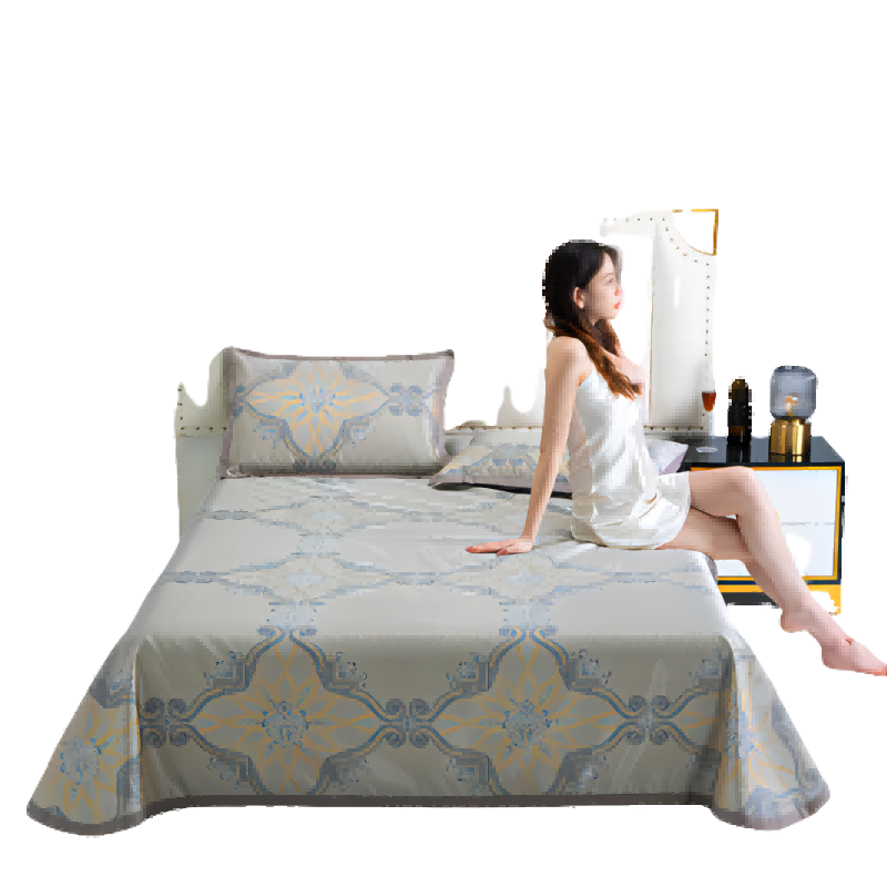 恒源祥 凉感冰丝席（梦幻银） 230*250cm TLX1020（ 单位：套） 梦幻银