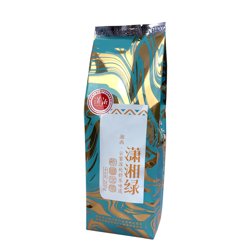 潇湘牌袋装浓香耐泡石门银峰毛尖200克(单位：袋) 灰绿色
