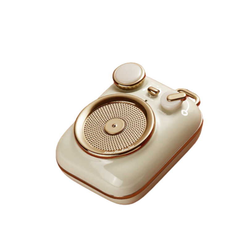 猫王收音机猫王音响 小确幸P3 便携式复古蓝牙音箱音响户外迷你小音响礼物 月岩白