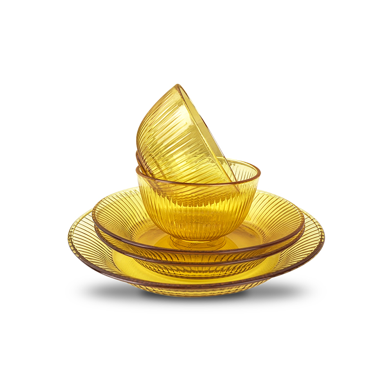 康宁Snapware晶尊餐具精致生活5件套 SNAMD5DLB/KZCL 黄色