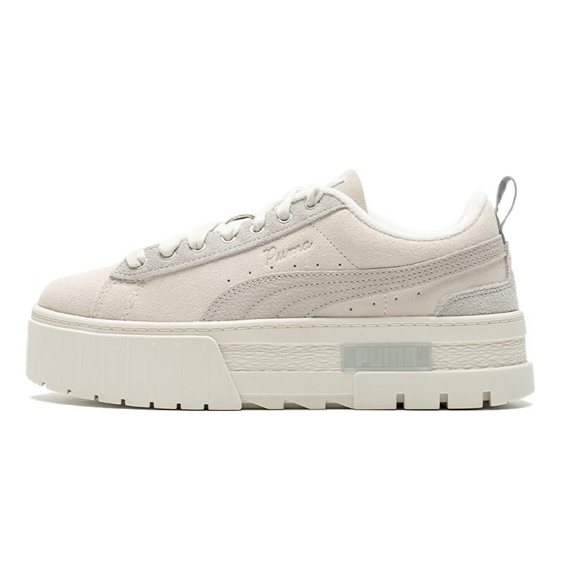 彪马（PUMA）女鞋 秋季新款时尚户外跑步训练运动鞋耐磨透气舒适休闲鞋 388565 浅灰色 35.5