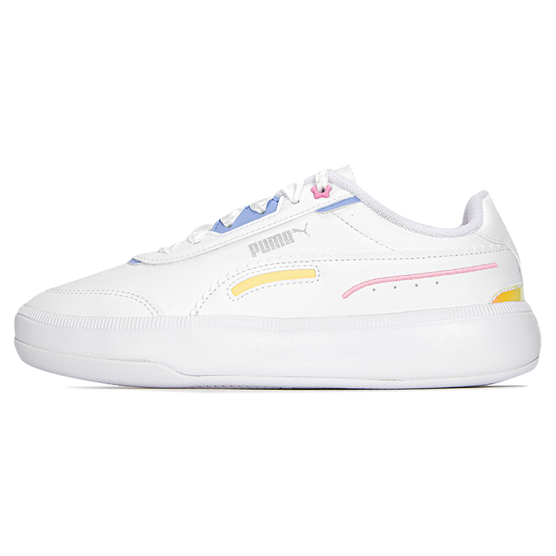 彪马（PUMA）女鞋 秋季新款运动鞋低帮轻便户外透气出行休闲鞋板鞋 387611-01 白色 35.5