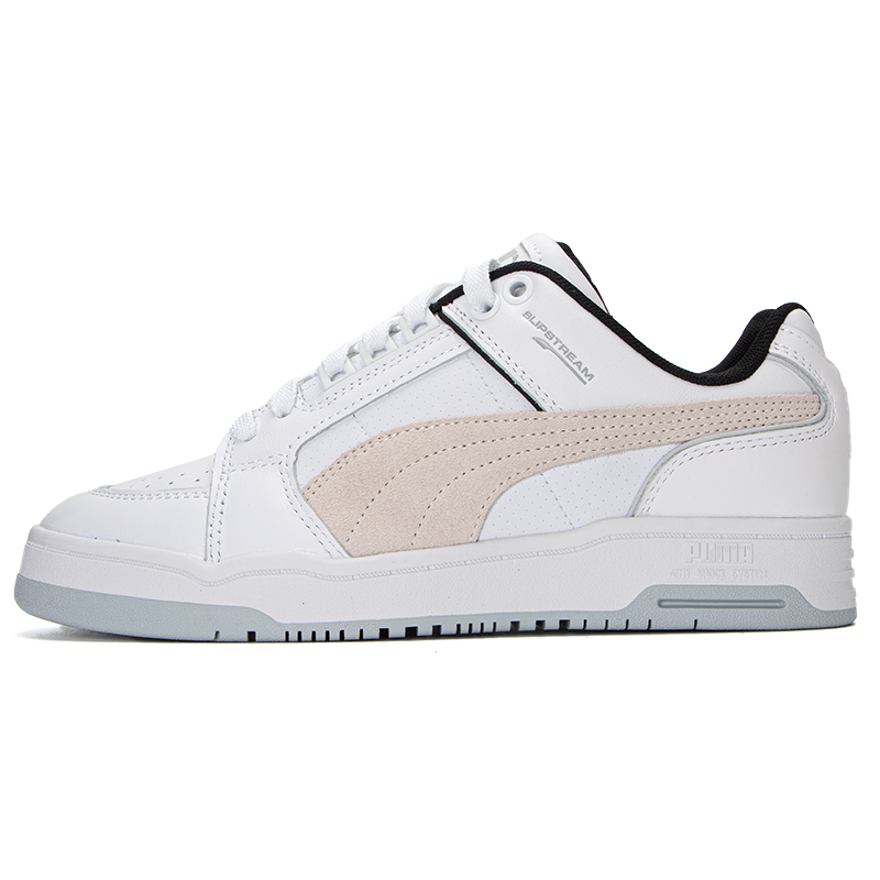 彪马（Puma）男鞋女鞋 运动鞋轻便透气时尚潮流休闲鞋板鞋 386528-02 白-铂金灰 40.5