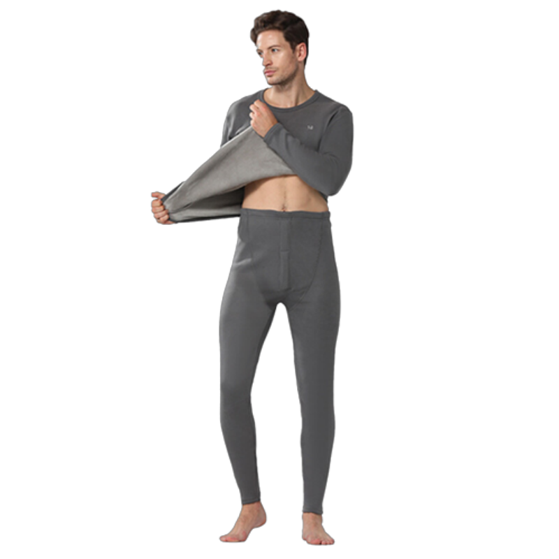 恒源祥男士暖绒内衣套装TC-7011-2（单位：套） 藏青 M