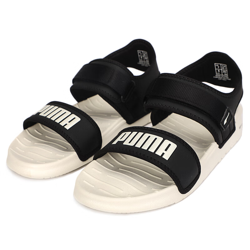 彪马（PUMA）男鞋女鞋 新款运动鞋日常户外旅游时尚凉鞋透气休闲鞋 375104-02 黑色 35.5