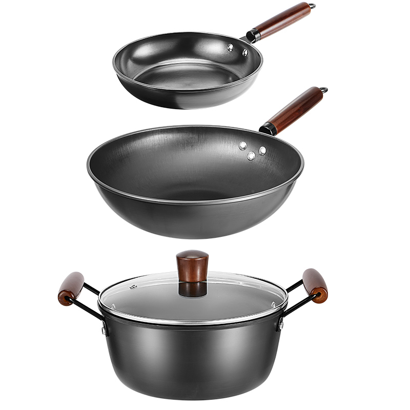 炊大皇 TZ03SC 尚厨精铁三件套 黑色（单位：套） 黑色