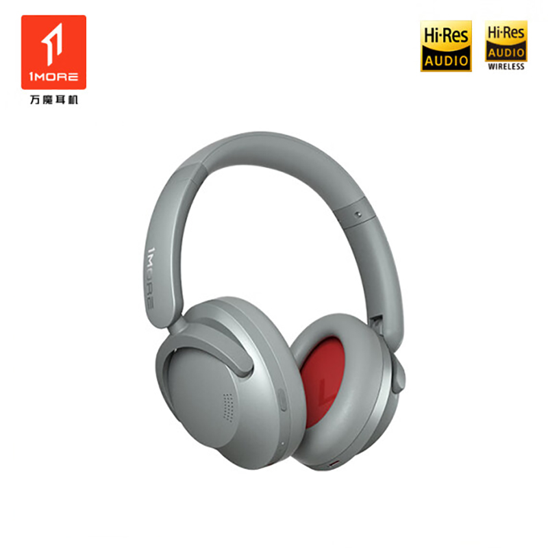 万魔（1MORE）HC905 蓝牙耳机头戴式 智能主动降噪 真无线游戏耳机 双金标认证 单位：副 银色