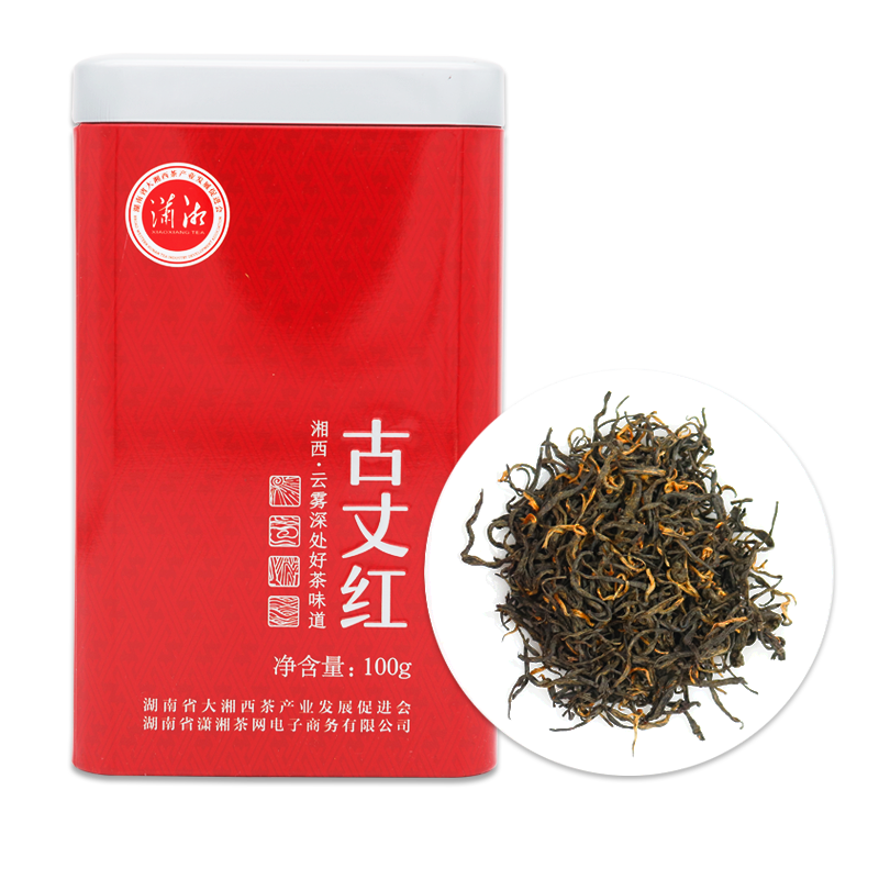 潇湘牌罐装蜜香古丈红茶100克(单位：罐) 拿铁色